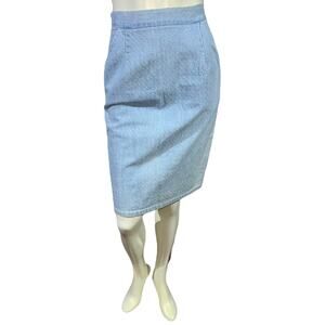 Vintage 1990s Kayo of California Fitted Denim Skirt – High-Waisted, Size Small